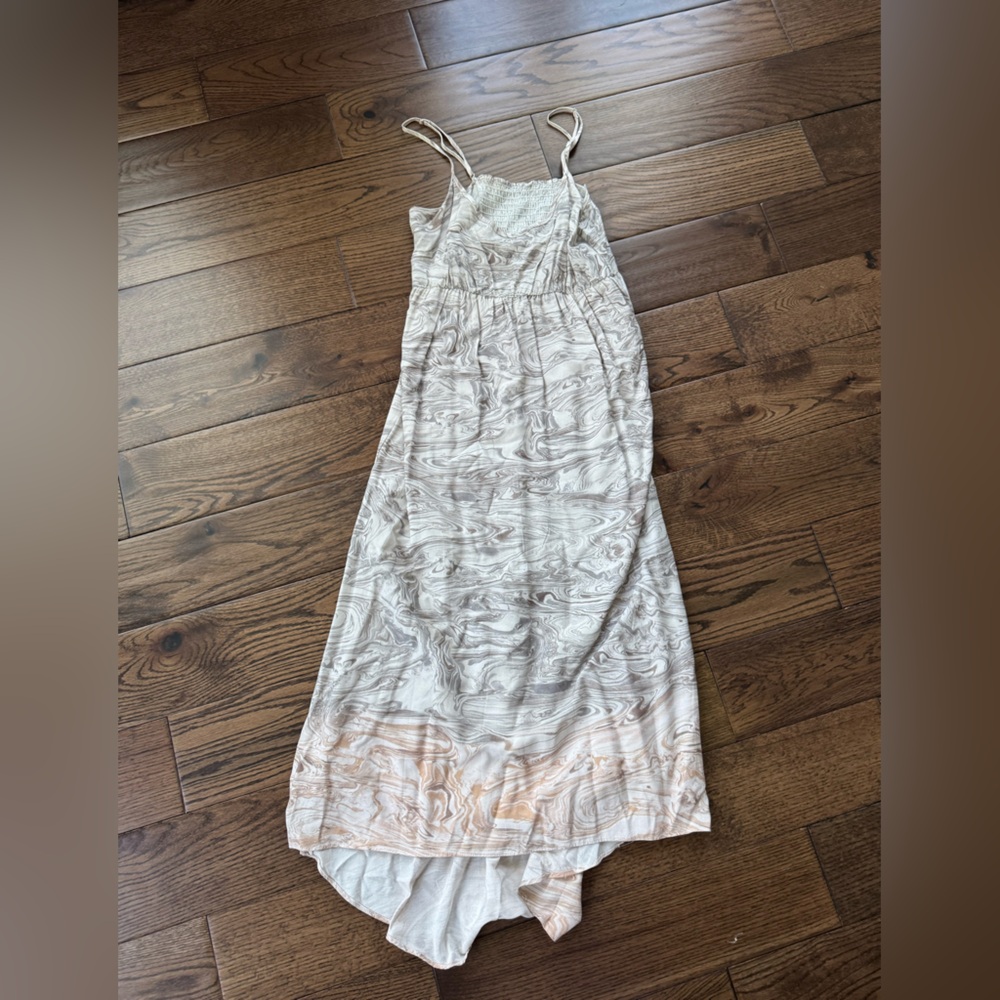 Marble Pattern Maxi Dress
